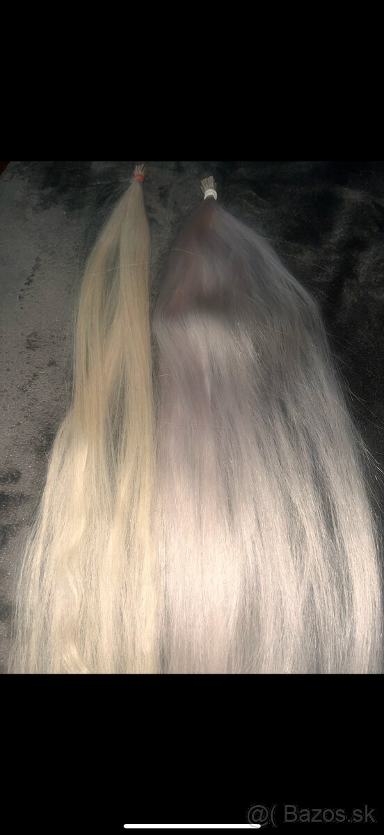 Rusjé vlasy 60 cm 120 prameňov