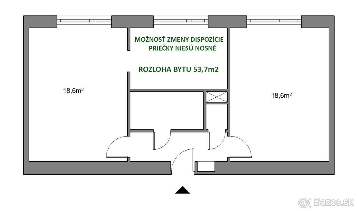 VYMENÍM 2-IZBOVÝ BYT V BANSKEJ BYSTRICI ZA RODINNÝ DOM