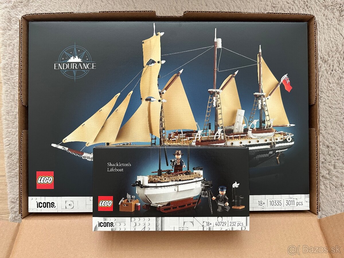 LEGO® Icons 10335 Loď Endurance + 40729 Shackleton’s Lifeboa