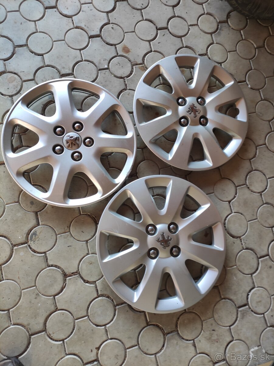 PEUGEOT 207 PUKLICE 15", 16" ORIGINÁL PEUGEOT