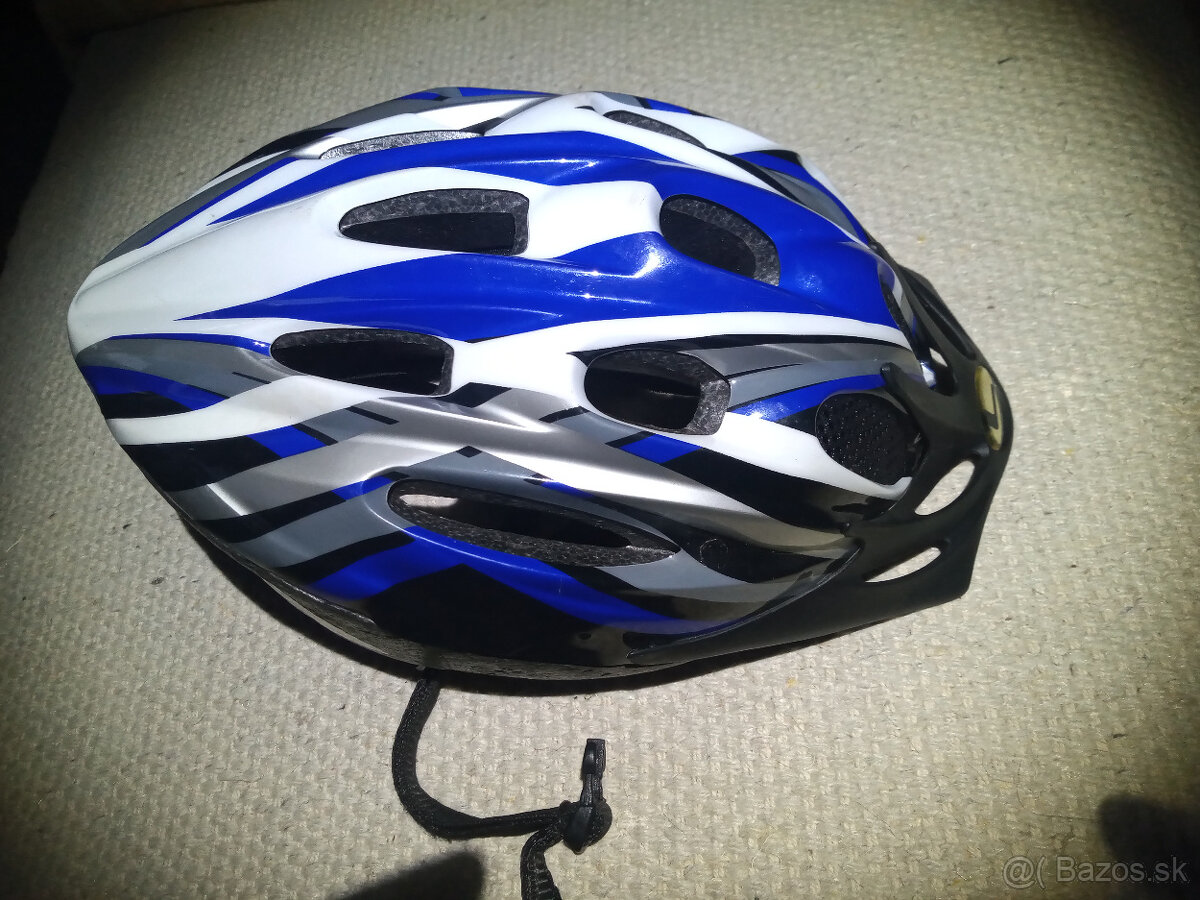 cierno-modro-siva cyklisticka prilba Longus