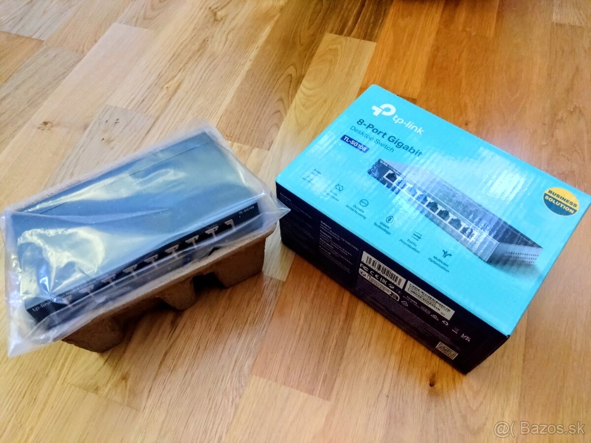 TP-LINK TL-SG108, 8 portov, Gigabit