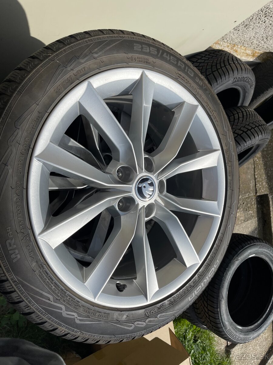 Hliníkové al disky skoda superb karoq kodiaq 18"8J x 18 ET4