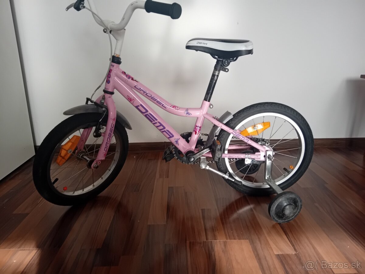 Detsky dievčenský bycikel dema drobec
