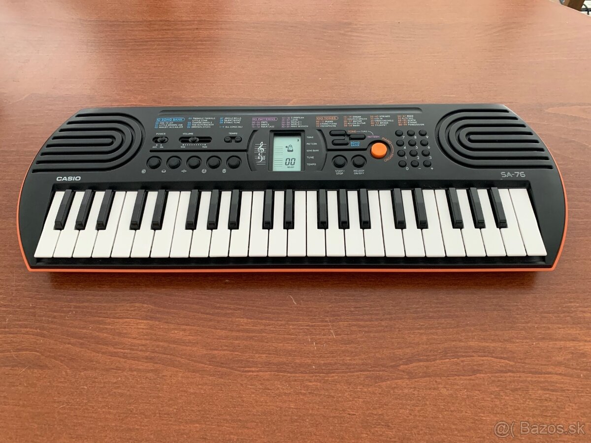 Detské klávesy CASIO SA-76
