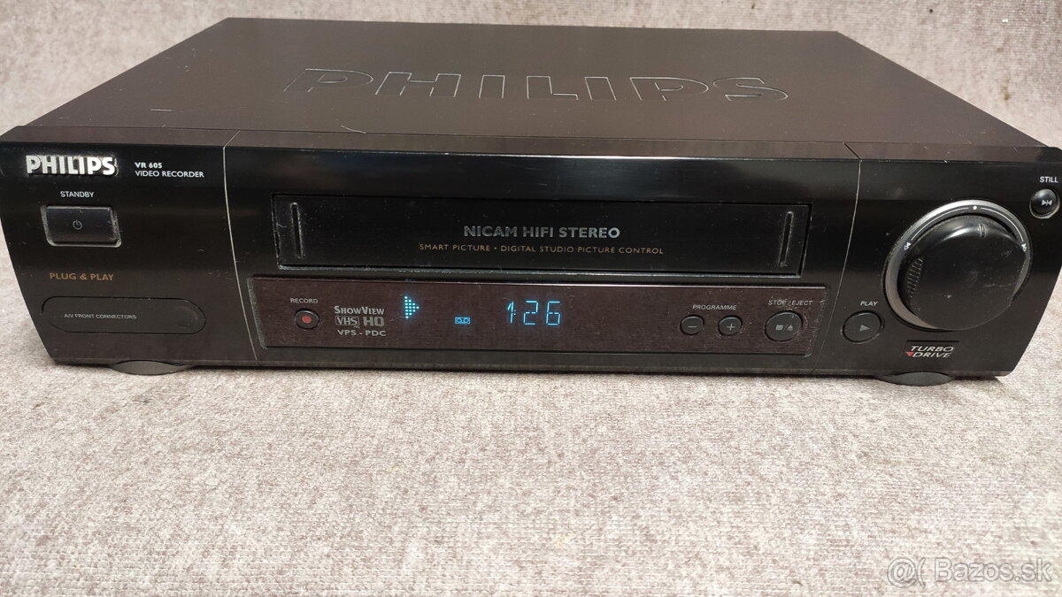 Videorekordér Philips VR 605 HIFI Stereo