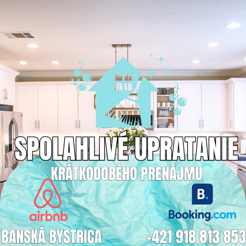 🧼Upratovanie pre Airbnb/Booking byty (Krátkodobý prenájom)