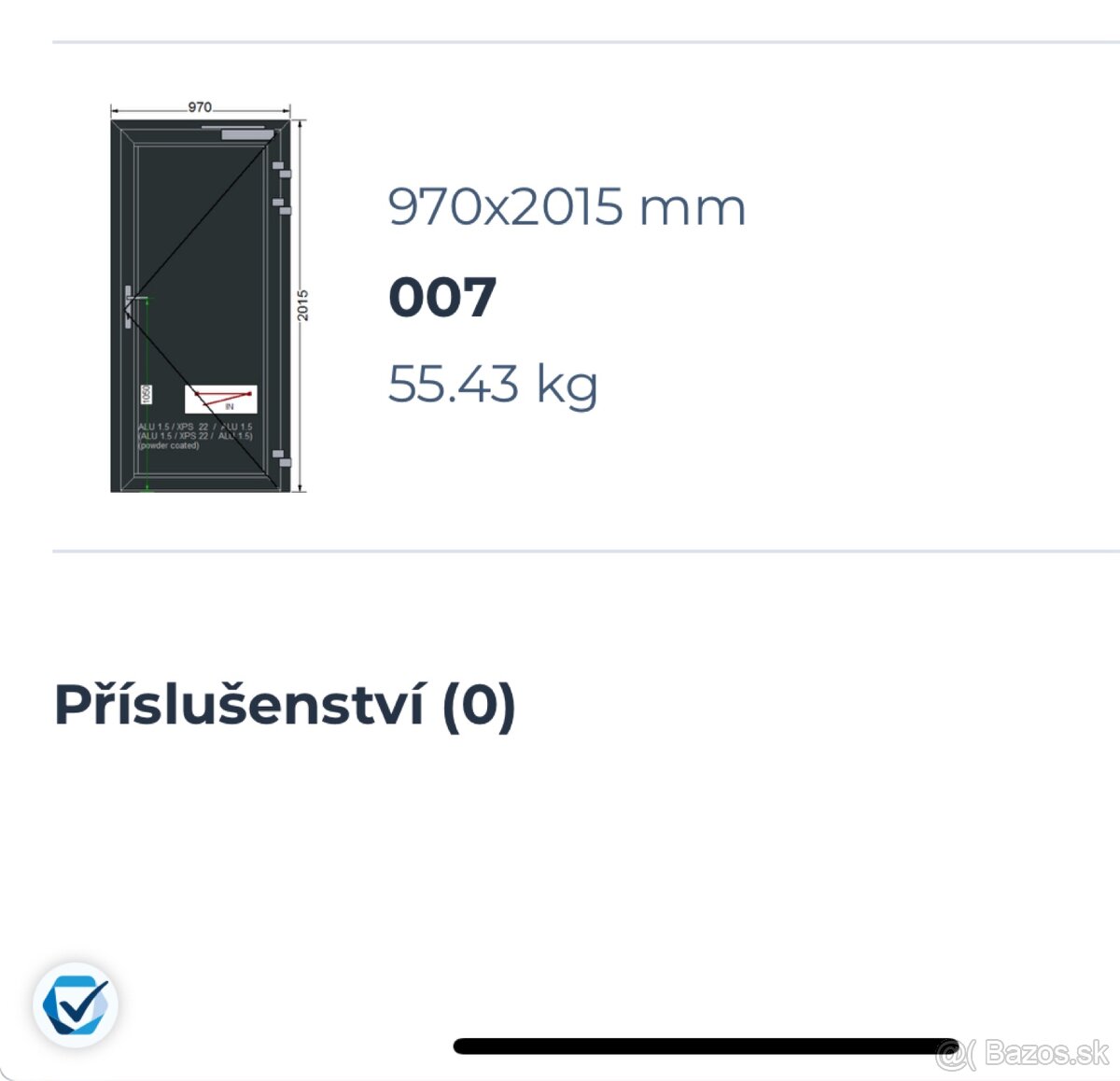 Hliníkové dvere aluproof úplne Nove