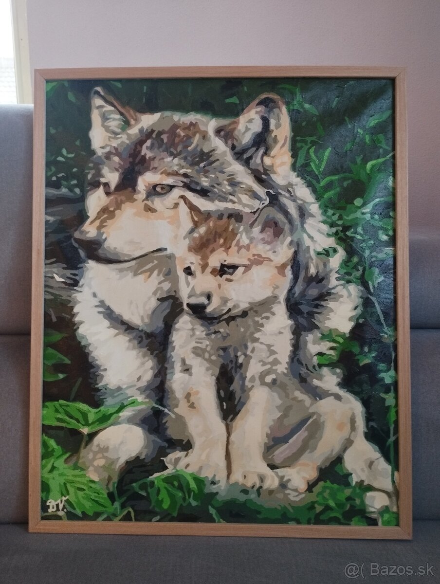 Ručne maľovaný obraz.