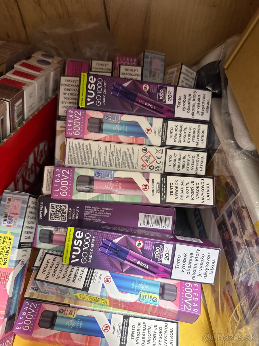 E CIGARETY rôzne druhy a značky DOHODOU