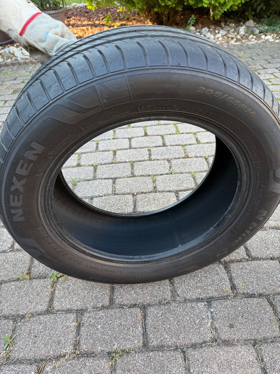 Predám letné pneumatiky Nexen N’Blue S – 205/55 R16 – 91V