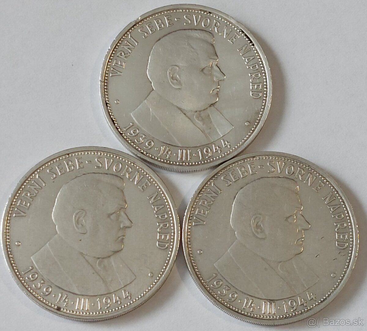 Slovenský štát -1939-1944 Strieborné mince 50Ks, 20Ks, 10Ks