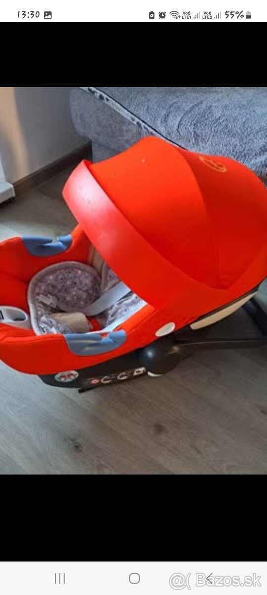 CYBEX ATON M I-SIZE 2021 AUTUMN GOLD s vložkou od Vlnienky.