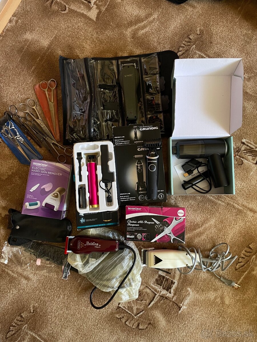 Príslušenstvo na strihanie a holenie