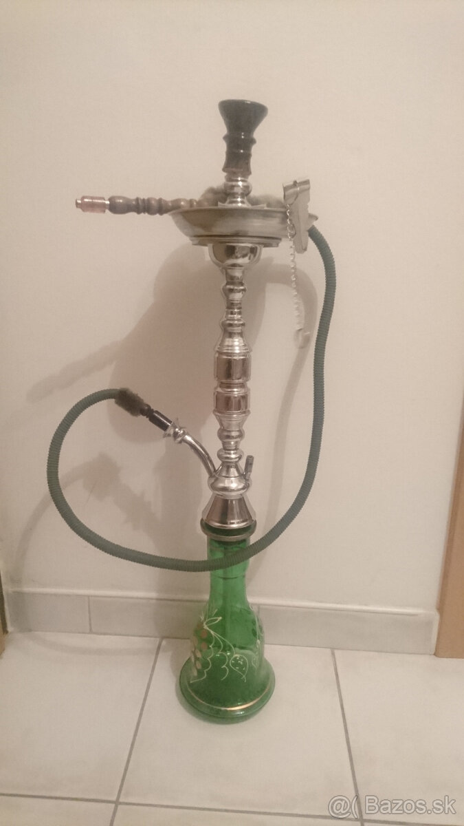 Vodná fajka - Zelená, 70 cm vysoká