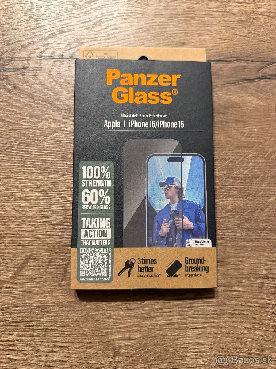 PanzerGlass ochr. sklo iPhone 16/iPhone 15