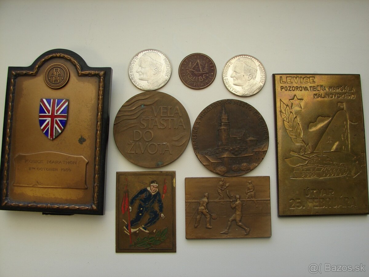Medaila, plaketa.