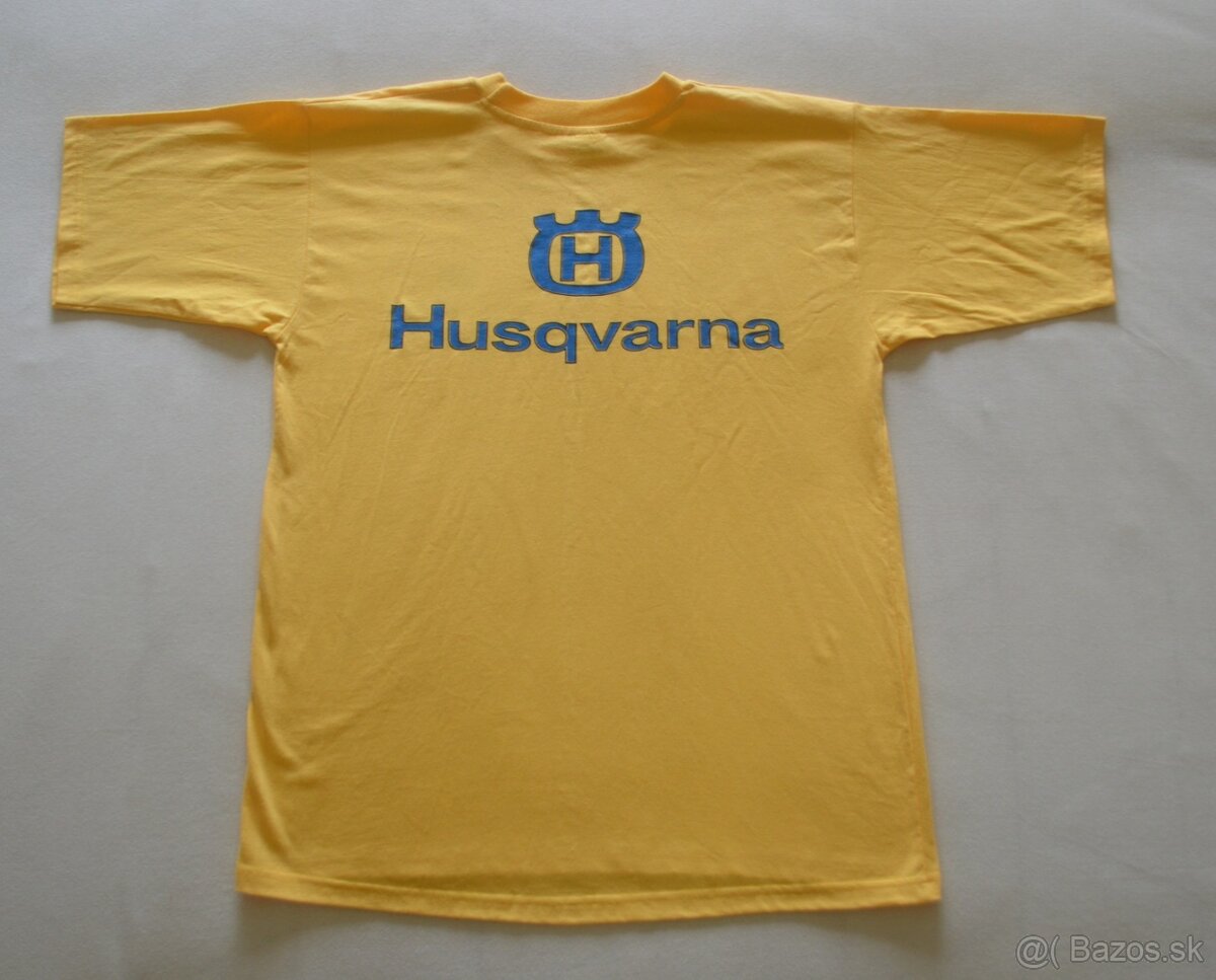 Husqvarna kvalitné tričko žlte