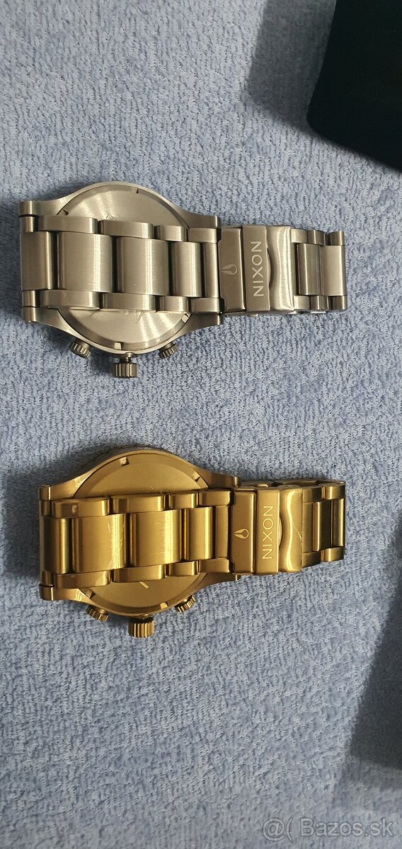 Nixon Zlaté hodinky aj strieborne veľká nad 5cm priemer