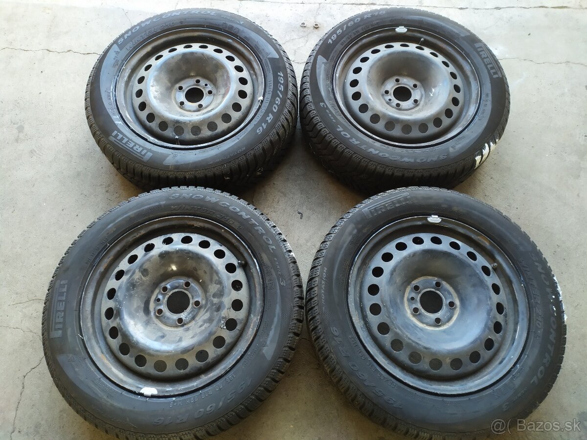 Zimná sada 16" 5x98 Fiat doblo 195/60 R16