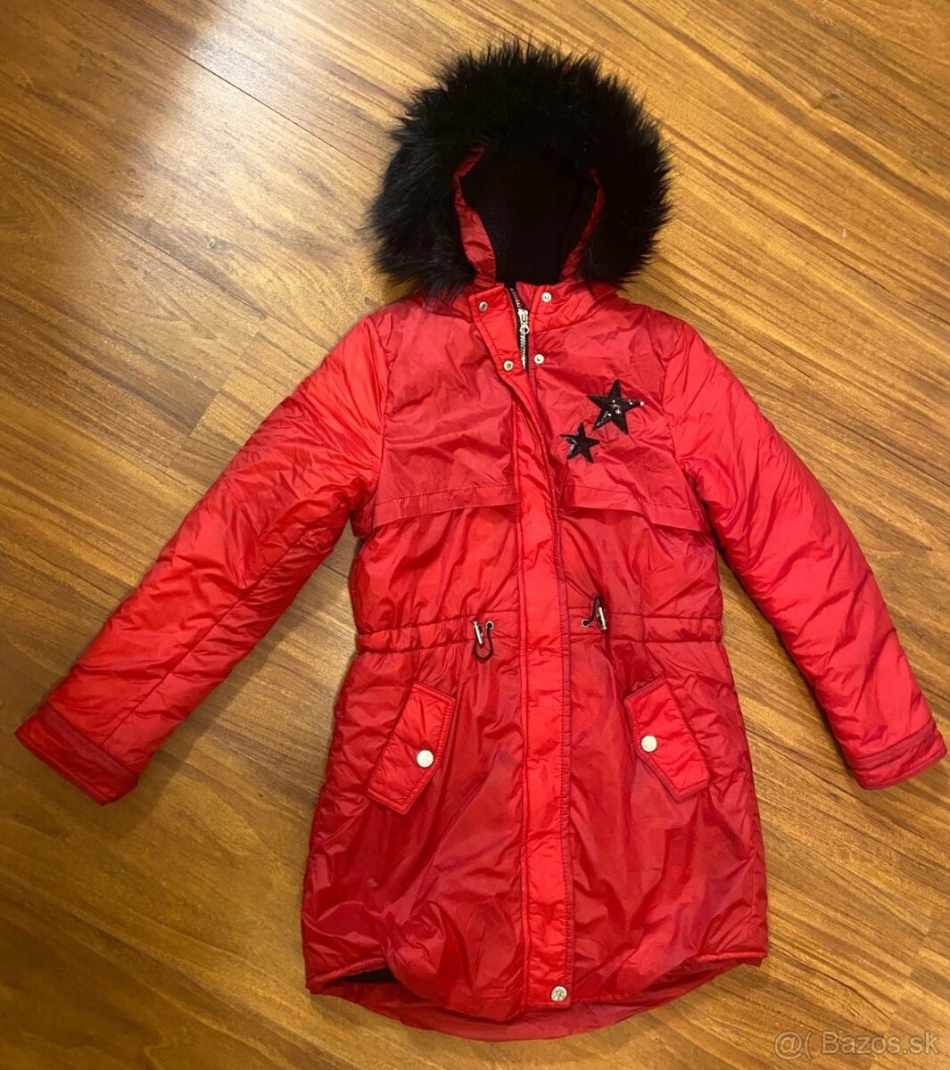 Dievčenská zimná vetrovka na 14 rokov