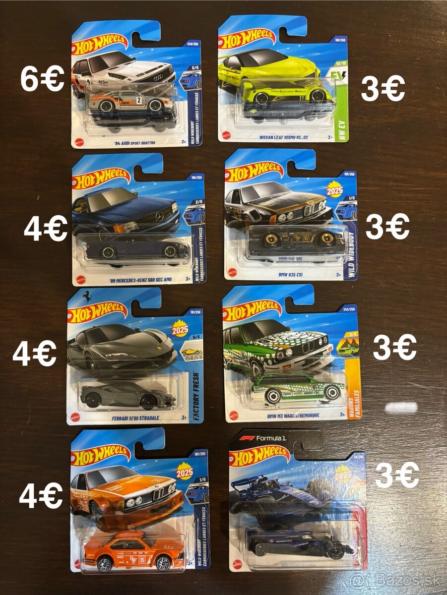 Hot Wheels auta