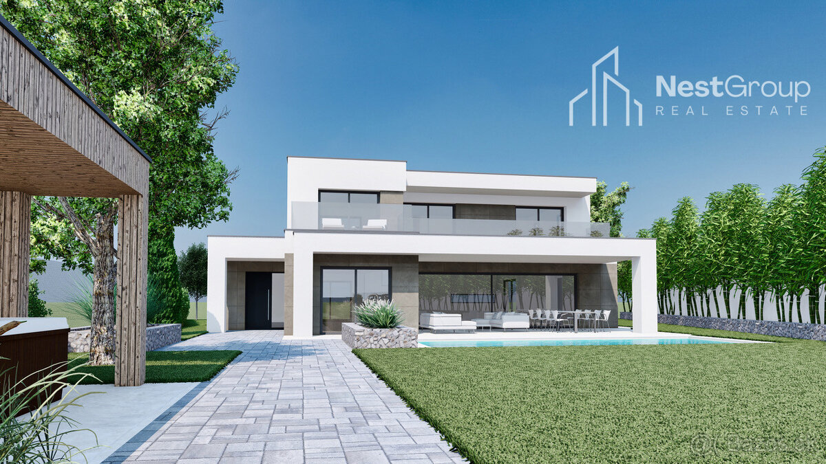 ZNÍŽENÁ CENATOP DIZAJNOVÁ 5-IZBOVÁ VILA S POZEMKOM 1127m2