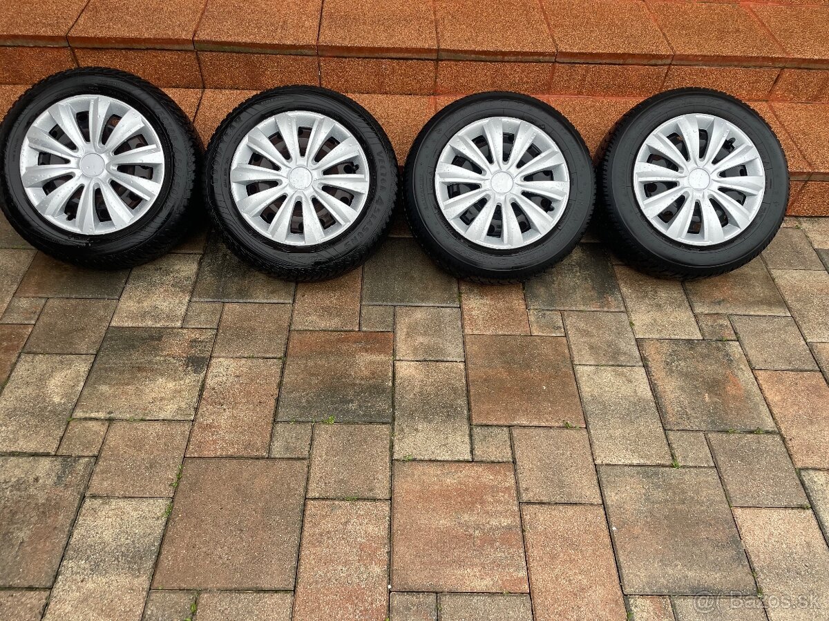 Predám sadu 165/70R14+ocel.disk UP,Citigo,Mii