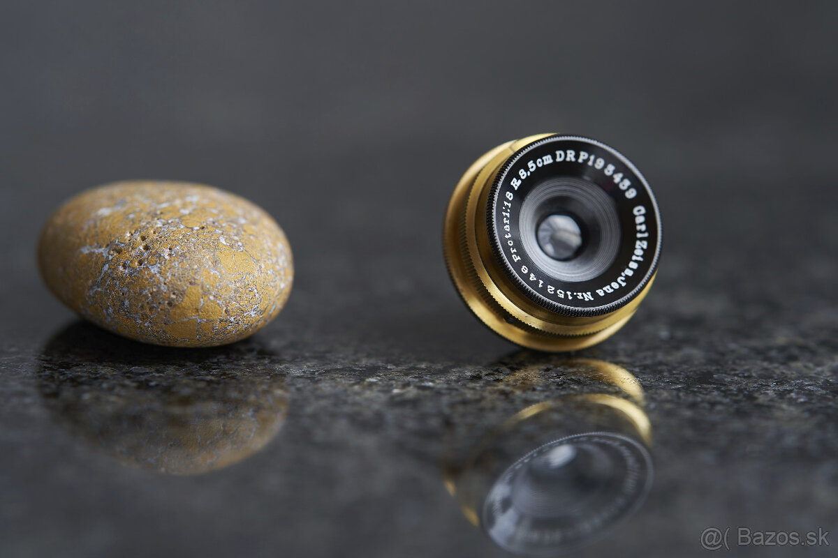 Vzácný mosazný objektiv. Carl Zeiss, Jena. Protar 18 8,5cm