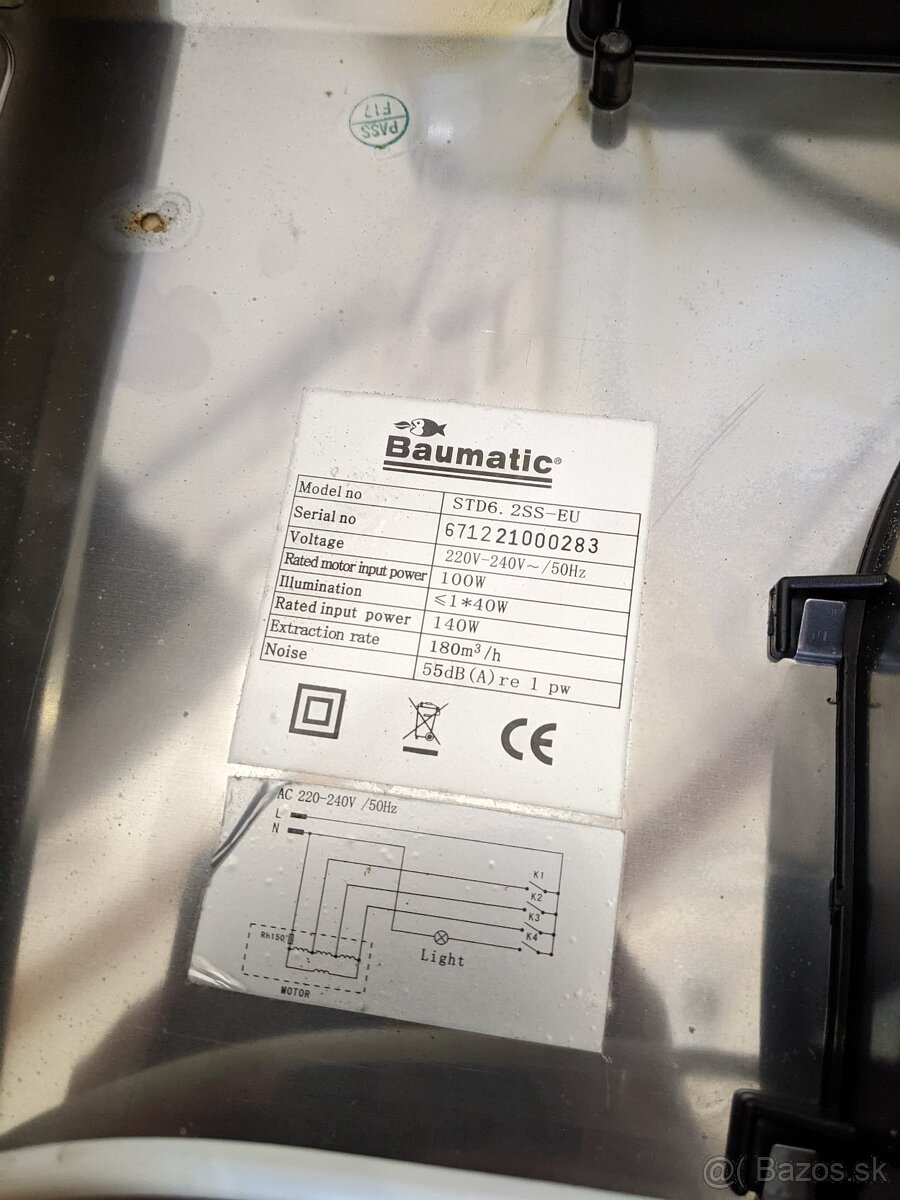 Digestor odsávač par