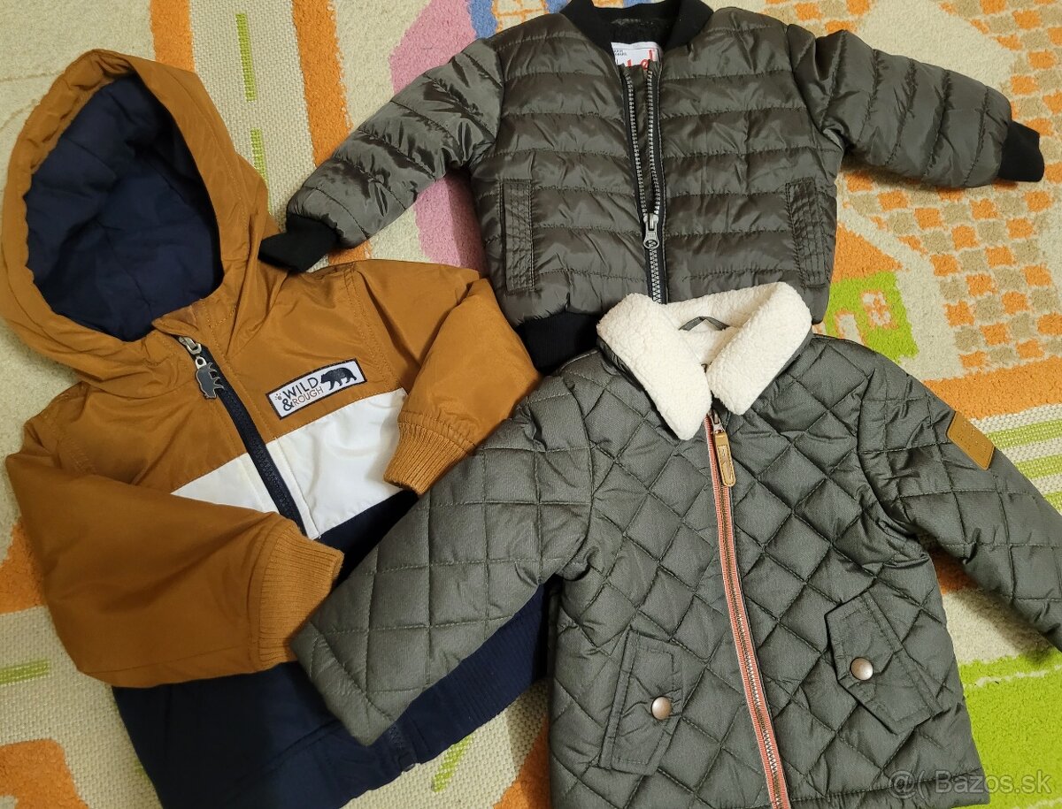 Zimná bunda a jesenné kabátiky