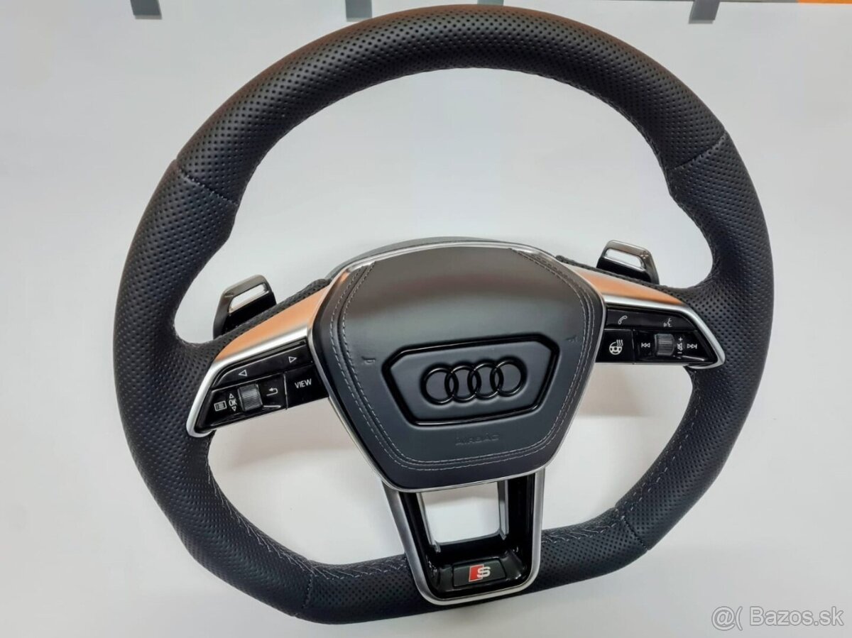 SPORTOVY VYHREVANY AUDI VOLANT MULTIFUNKCIA F1 PADLA AIRBAG