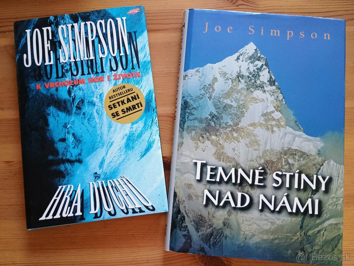 Knihy - horolezectvo 2 x Joe Simpson