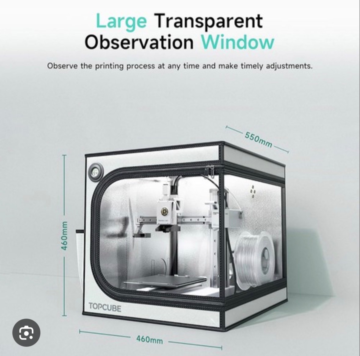 Topcube - box 3D tlaciarne Bambulab A1 mini