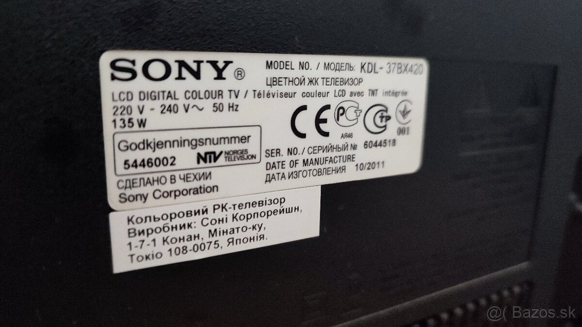 Televízor Sony