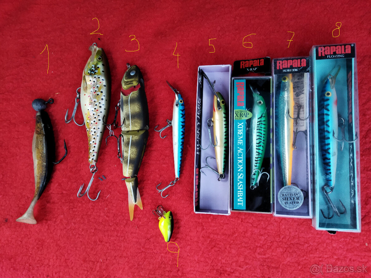rapala,oblecenie PINEWOOD,policka,gumy,sietka..