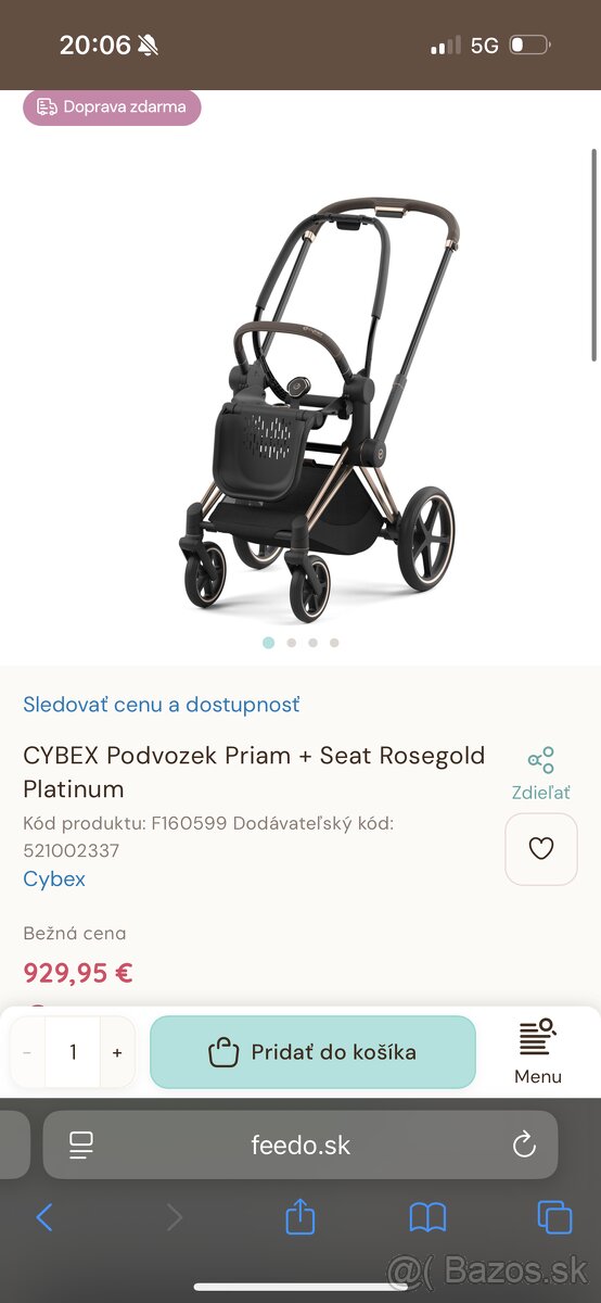 Cybex priam rosé gold 2023