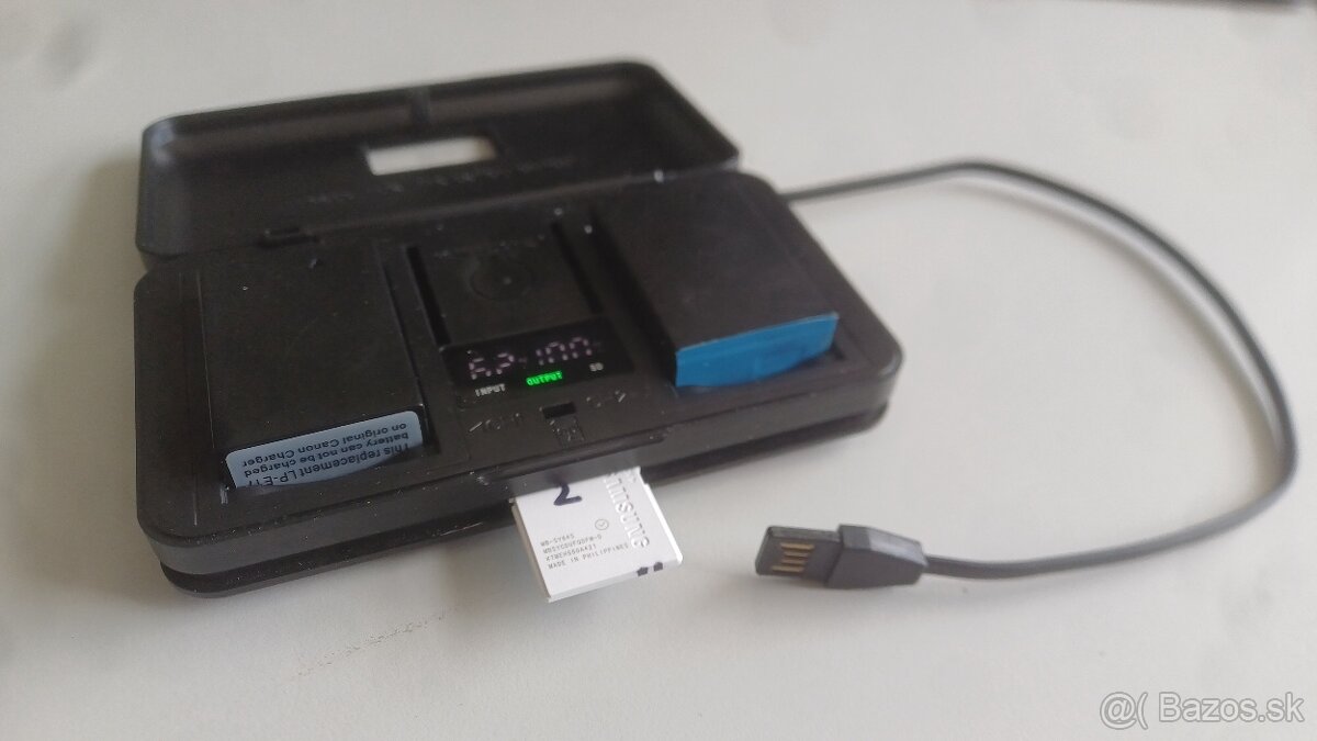 Nabíjačka, powerbanka, čítač kariet, 2x LP-E17 (Canon)