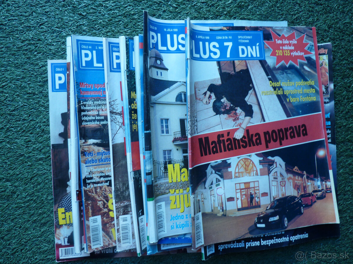 Predám časopisy Plus 7 dní, 1999 - 12 ks