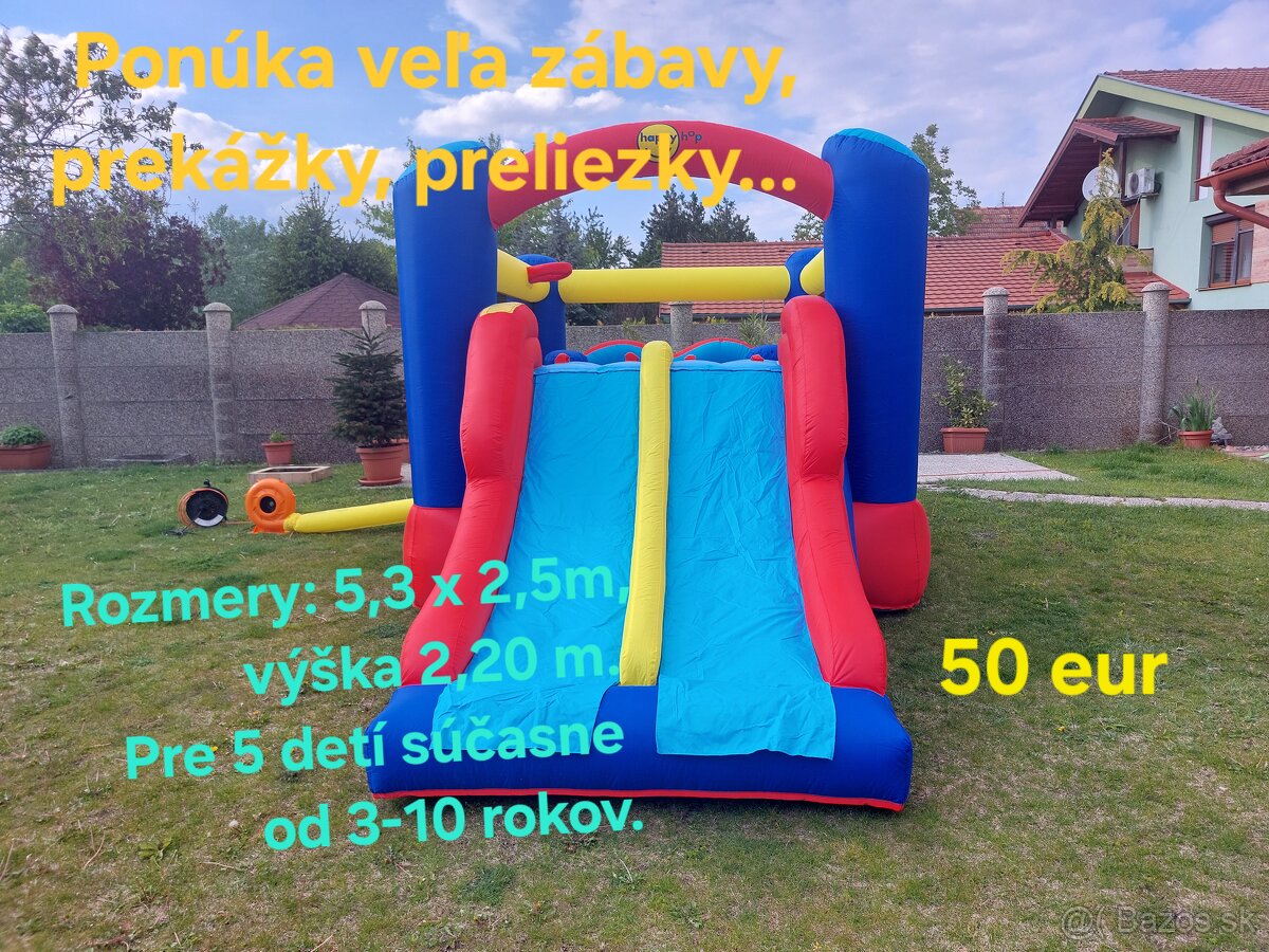 Skákacie hrady na prenájom