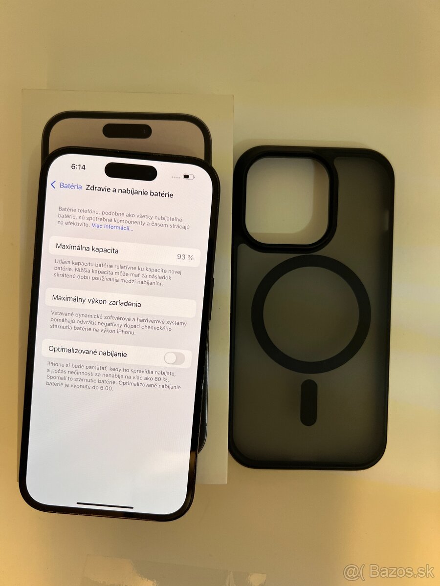 IPHONE 14 PRO SPACE BLACK 128GB ZÁRUKA - VEĽMI DOBRÝ STAV