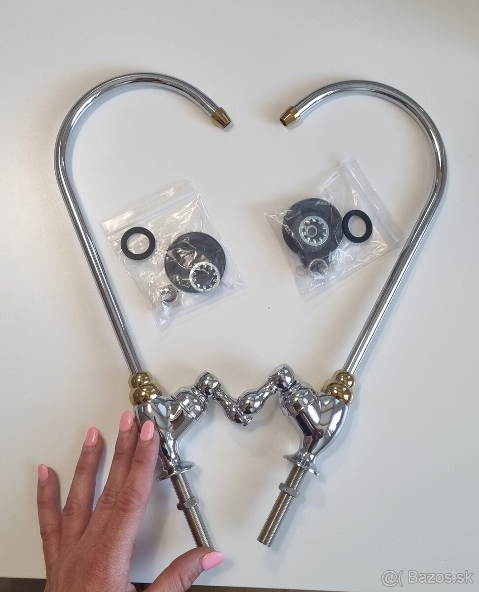 1-cestná chrómovaná kuchynská batéria