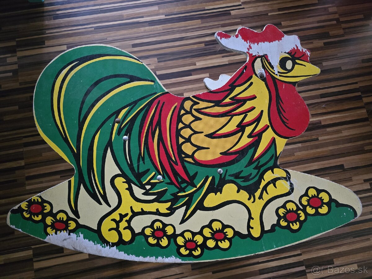 Retro hojdacie kreslo kohút