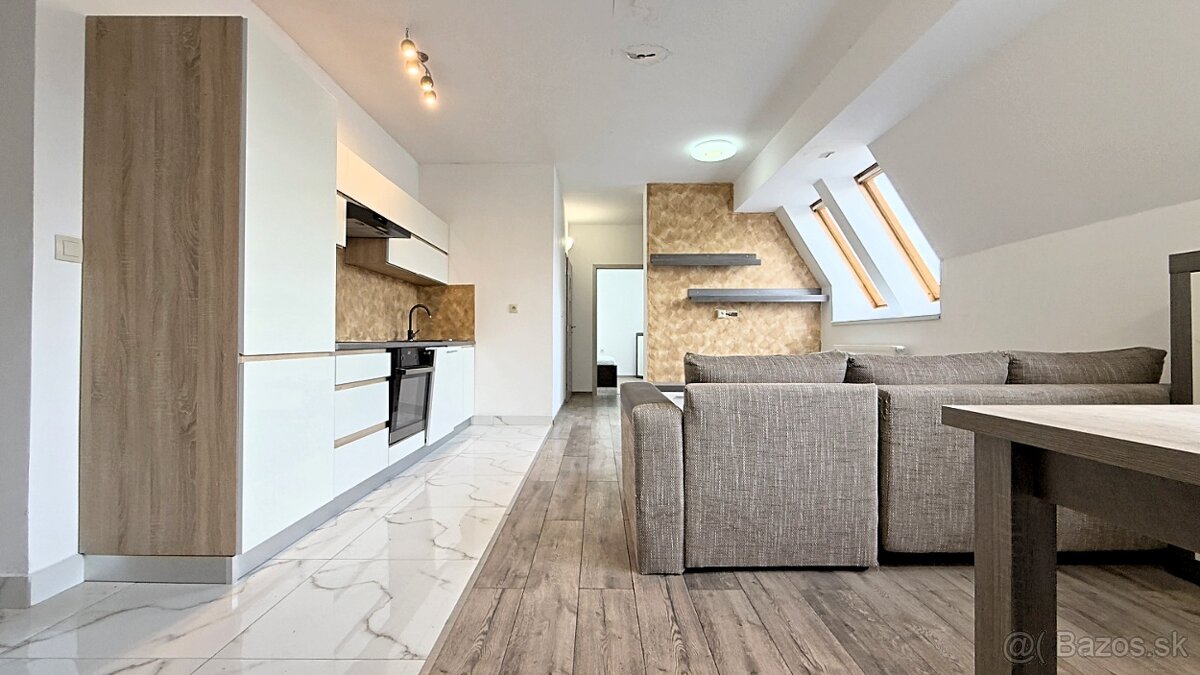 Podkrovný 2-izbový byt, 48,1 m²