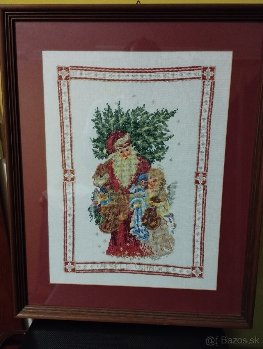 Obrázky vyšívané s rámom