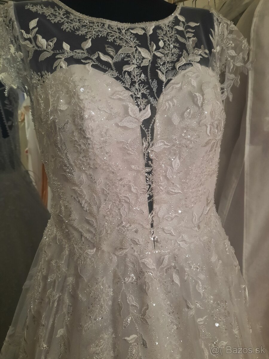 NOVE Svadobné šaty + dlhe ZDARMA