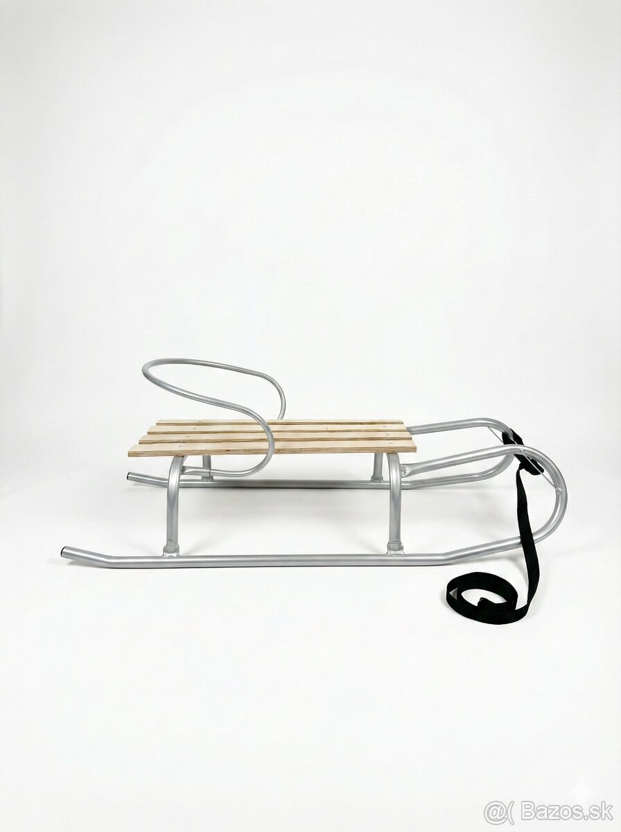 Kovové sánky s operadlom 91 cm NOVÉ