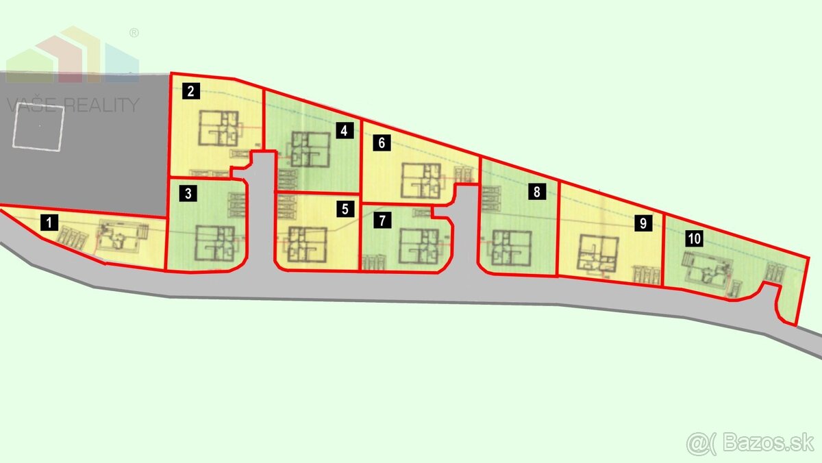 STAVEBNÝ POZEMOK 603 M² BOROVCE, okr. Piešťany /VODA, ELEKTR