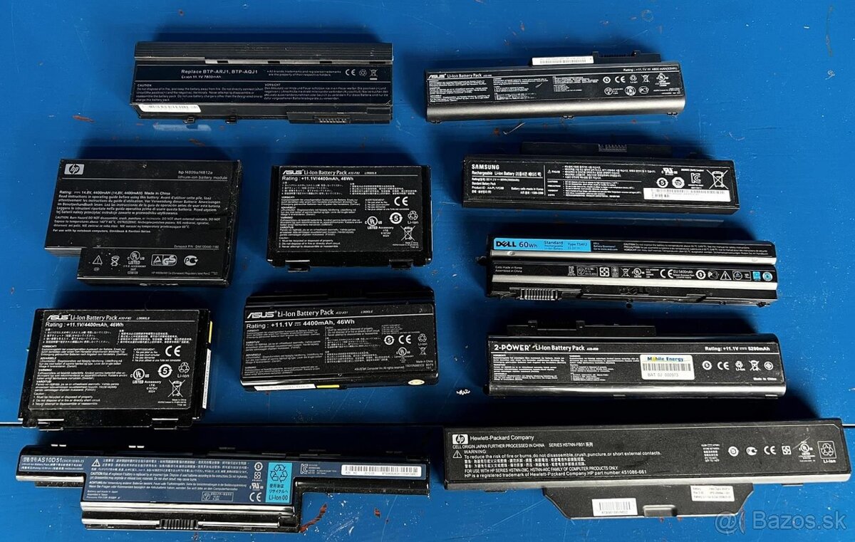 Batérie z notebookov