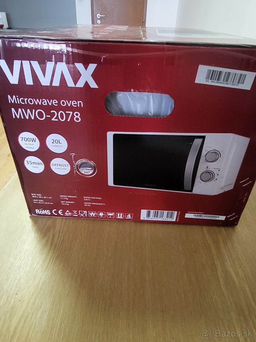 Predám novú mikrovlnku Vivax